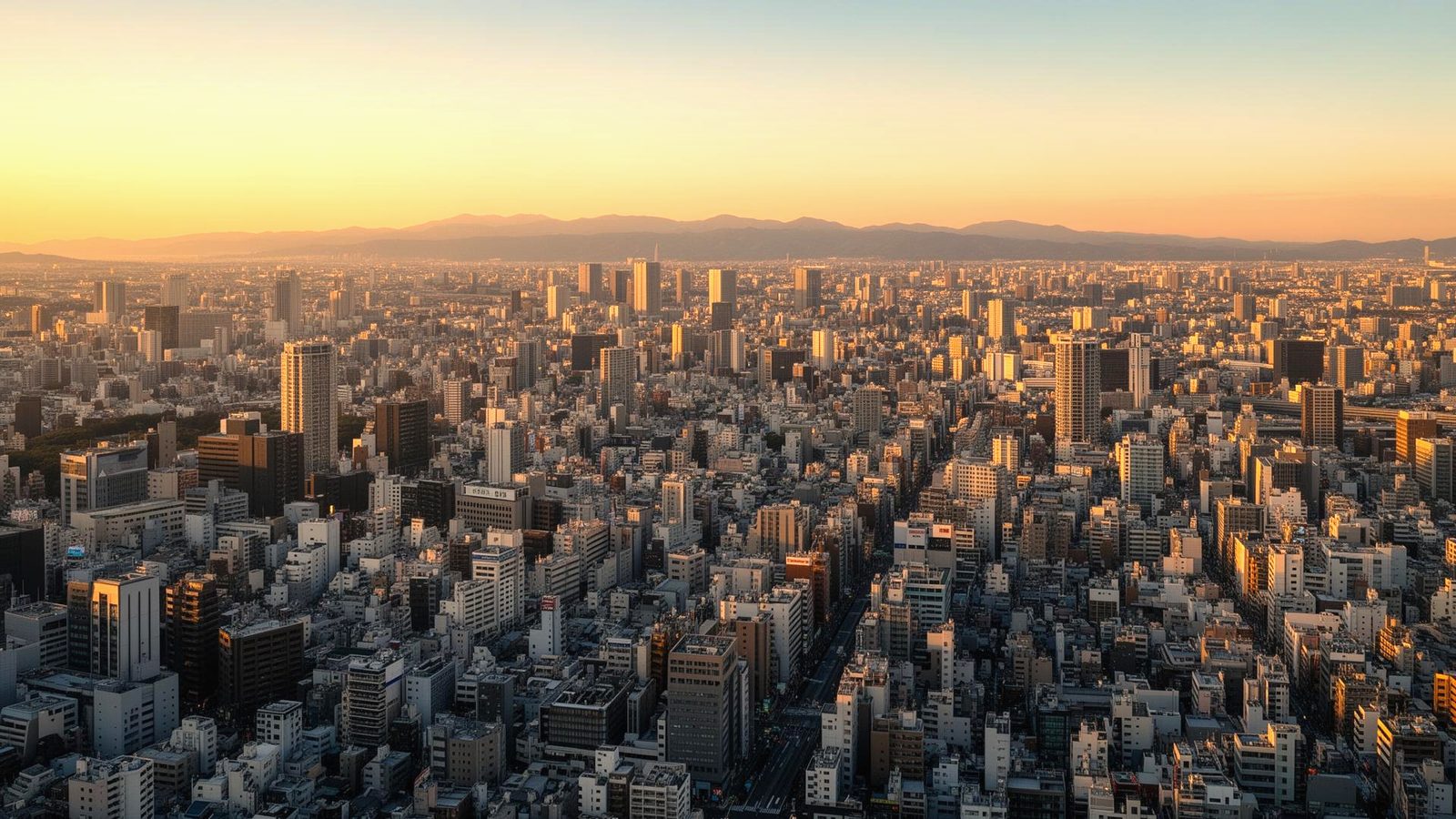 Osaka cityscape from Umeda Sky Building